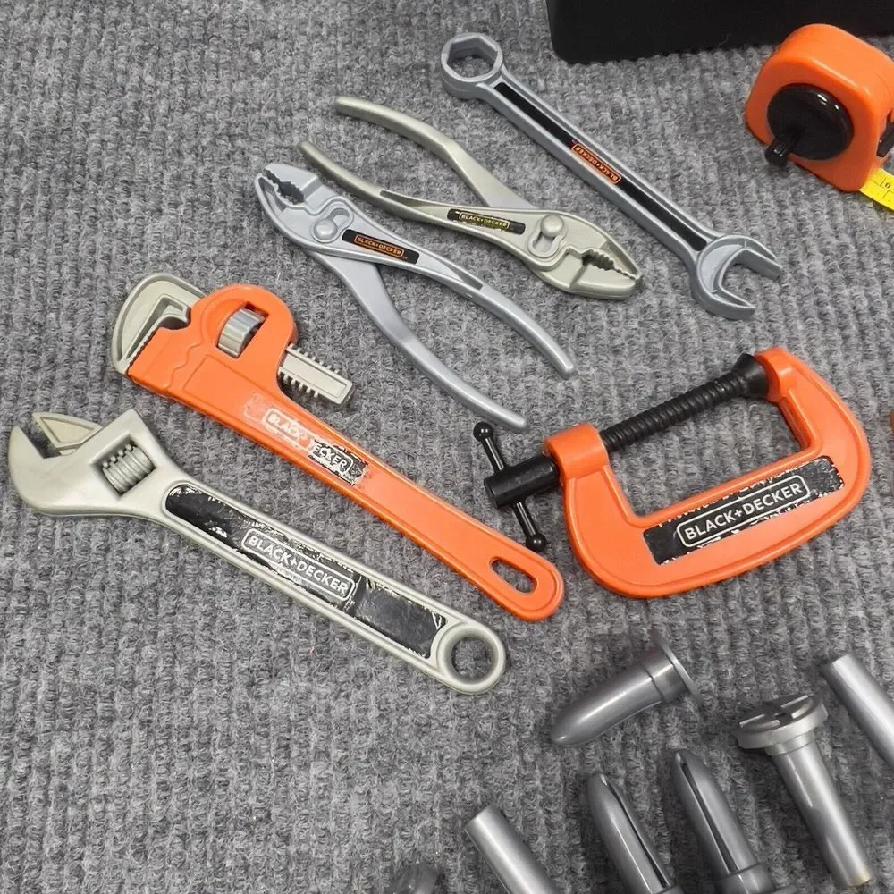 Lot of 29 Black & Decker Good/Crazy Helper Mixed‎ Tools/Box Pretend Kids Play